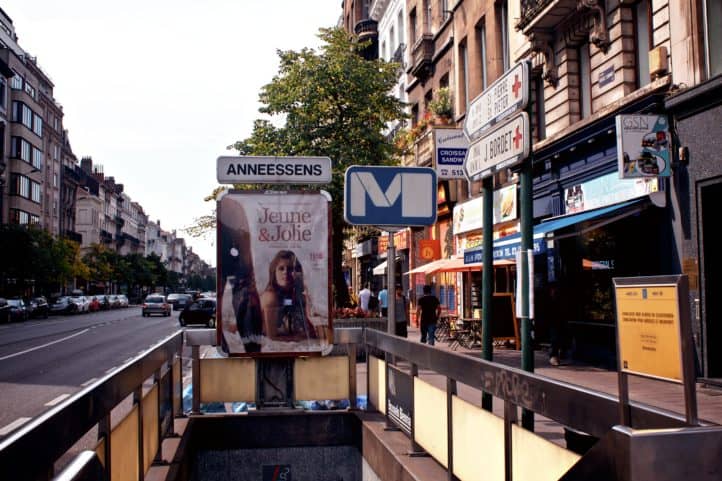 Metrohalte Anneessens Brussel